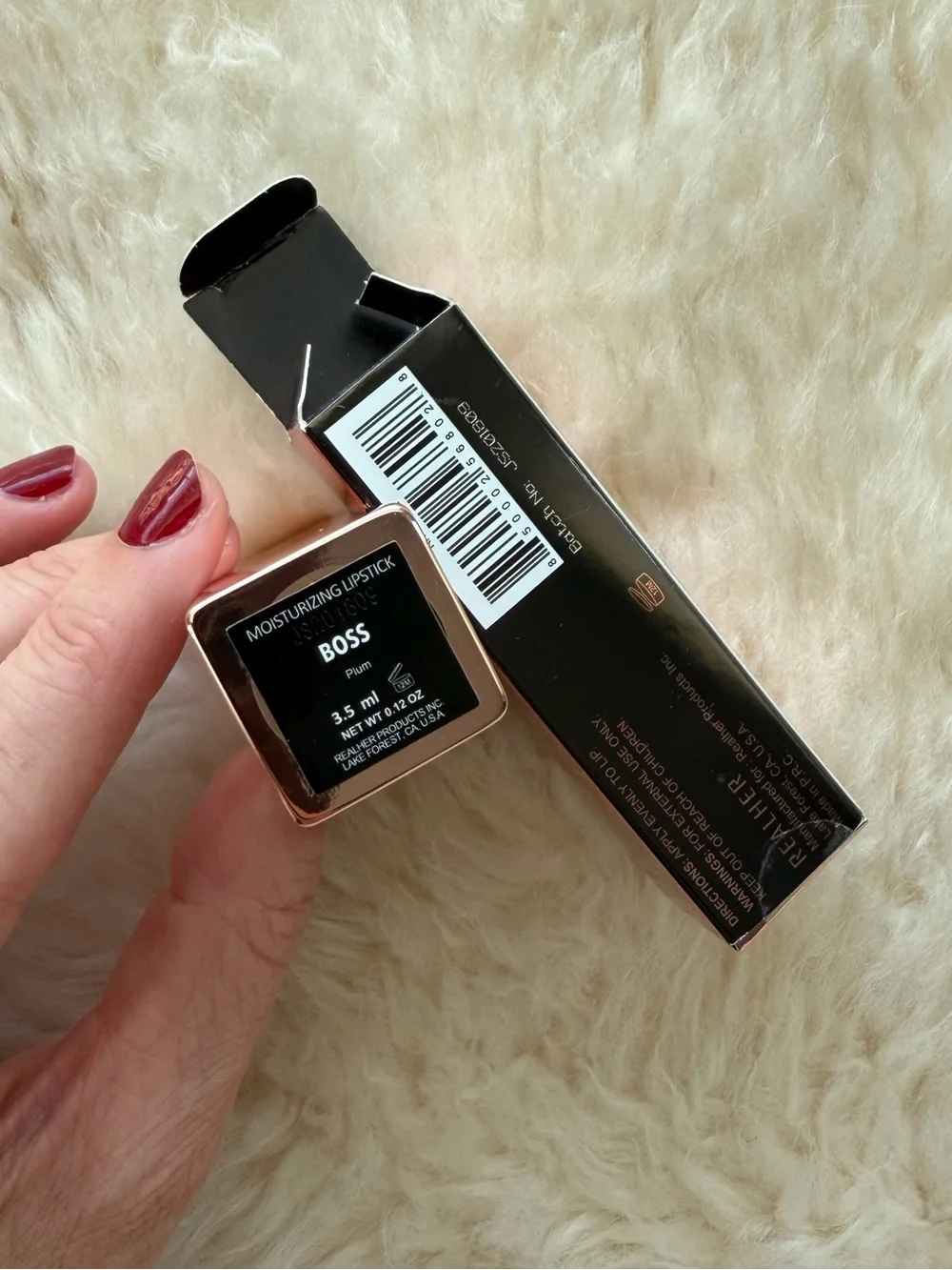 REALHER Moisturizing Lipstick — Plum